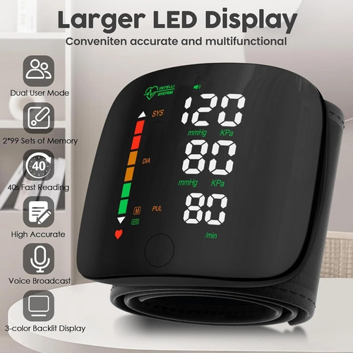 Automatic Wrist Blood Pressure Monitor Health & Beauty
